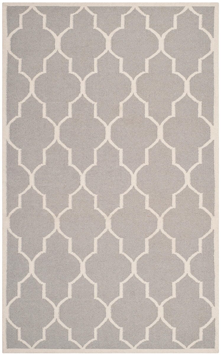 Safavieh Dhurries Dhu632G Dark Grey / Ivory Rugs - Safavieh - dhu632g - 3