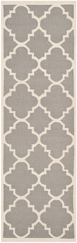 Safavieh Dhurries Dhu633B Grey / Ivory Rugs - Safavieh - dhu633b - 26