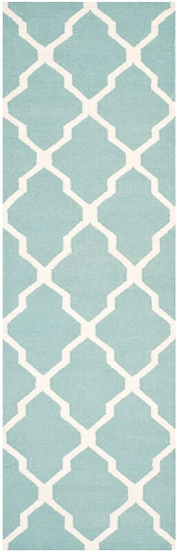 Safavieh Dhurries Dhu634C Light Blue / Ivory Rugs - Safavieh - dhu634c - 26