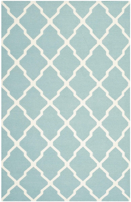 Safavieh Dhurries Dhu634C Light Blue / Ivory Rugs - Safavieh - dhu634c - 3