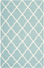 Safavieh Dhurries Dhu634C Light Blue / Ivory Rugs - Safavieh - dhu634c - 3