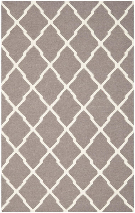 Safavieh Dhurries Dhu634G Dark Grey / Ivory Rugs - Safavieh - dhu634g - 3