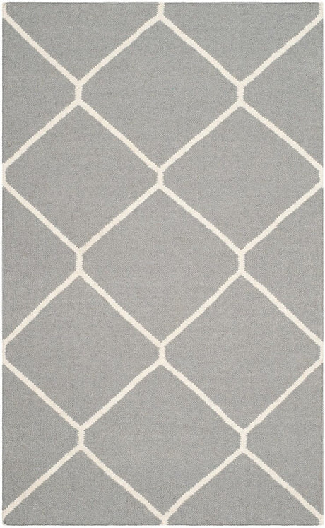 Safavieh Dhurries Dhu635B Grey / Ivory Rugs - Safavieh - dhu635b - 6r