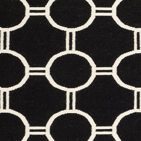 Safavieh Dhurries Dhu636A Black / Ivory Rugs - Safavieh - dhu636a - 24