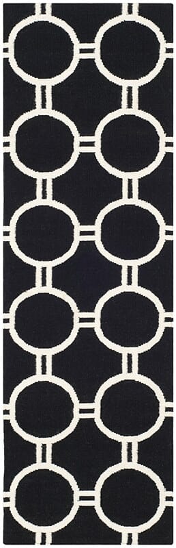 Safavieh Dhurries Dhu636A Black / Ivory Rugs - Safavieh - dhu636a - 28