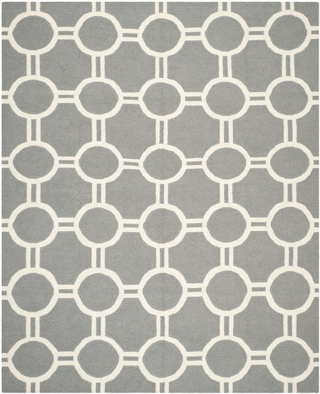 Safavieh Dhurries Dhu636B Grey / Ivory Rugs - Safavieh - dhu636b - 6r