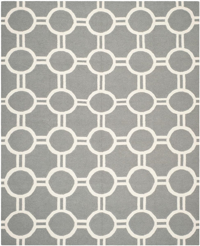 Safavieh Dhurries Dhu636B Grey / Ivory Rugs - Safavieh - dhu636b - 6r