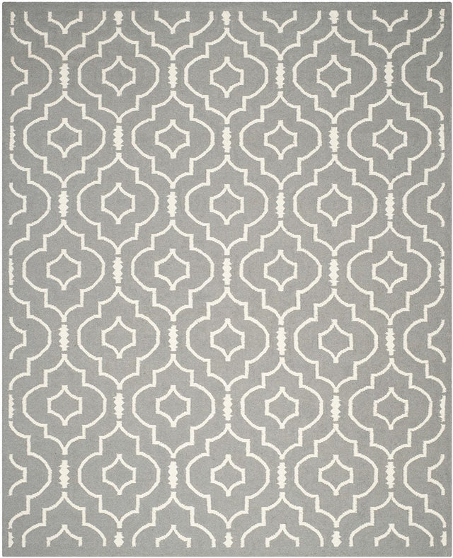 Safavieh Dhurries Dhu637B Grey / Ivory Rugs - Safavieh - dhu637b - 24