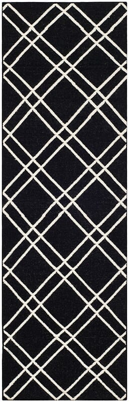 Safavieh Dhurries Dhu638A Black / Ivory Rugs - Safavieh - dhu638a - 24