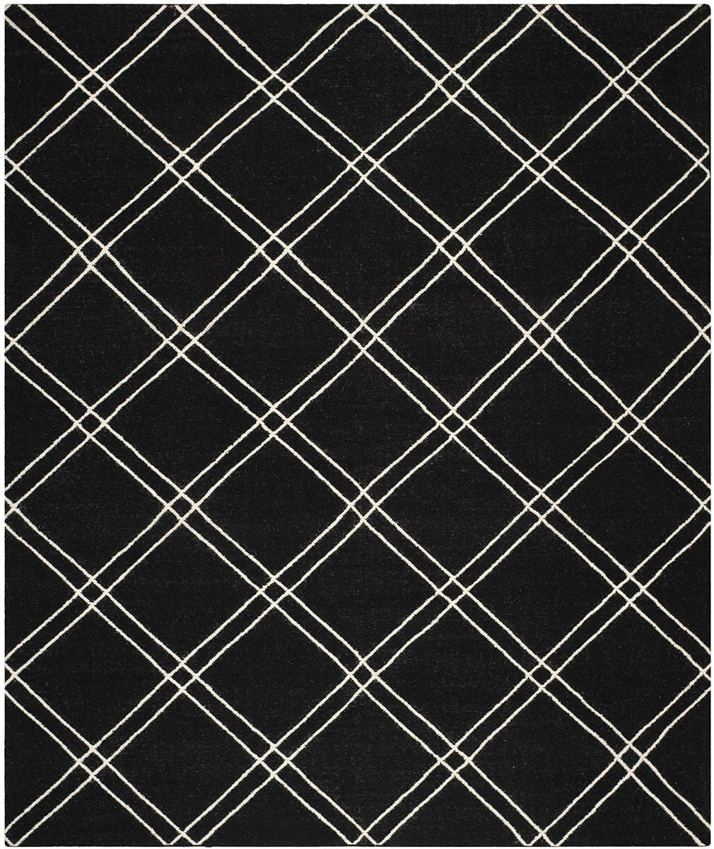 Safavieh Dhurries Dhu638A Black / Ivory Rugs - Safavieh - dhu638a - 3