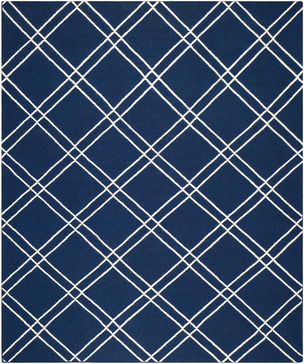 Safavieh Dhurries Dhu638D Navy / Ivory Rugs - Safavieh - dhu638d - 3