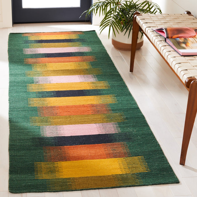Safavieh Dhurries Dhu642Y Brown/Yellow Rug - Safavieh - dhu642y - 28