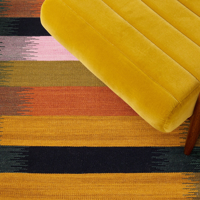 Safavieh Dhurries Dhu642Y Brown/Yellow Rug - Safavieh - dhu642y - 28