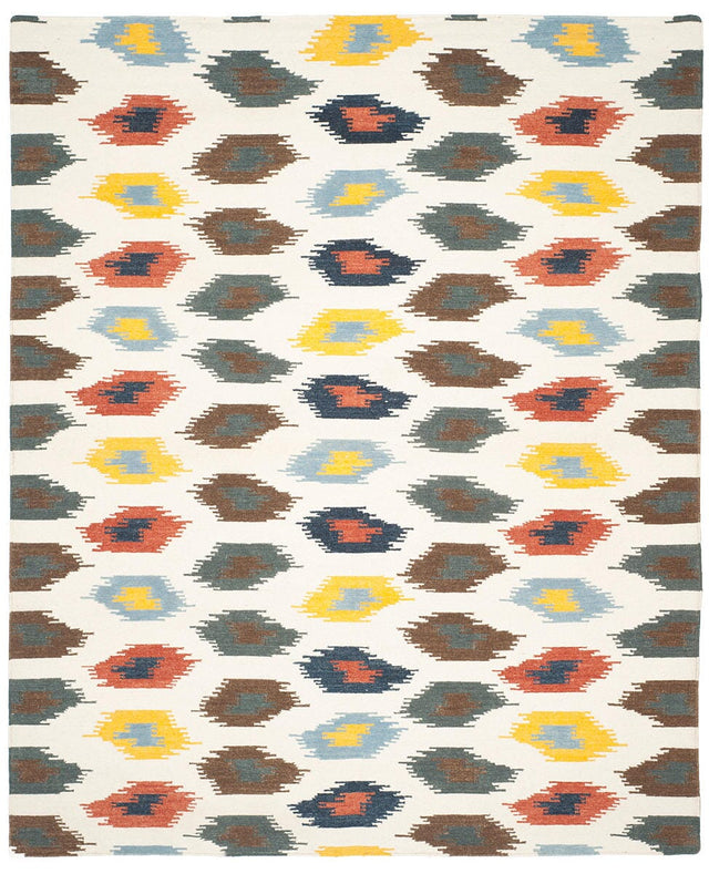 Safavieh Dhurries Dhu648A Ivory / Multi Rugs - Safavieh - dhu648a - 28