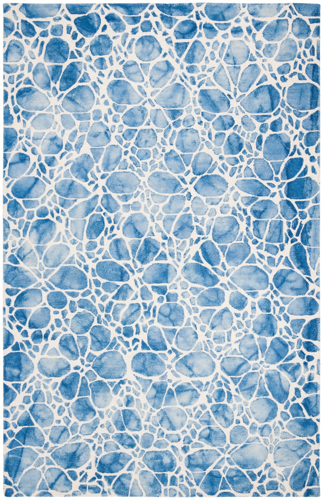 Safavieh Dip Dye Ddy307M Ivory/Blue Rug - Safavieh - ddy307m - 3