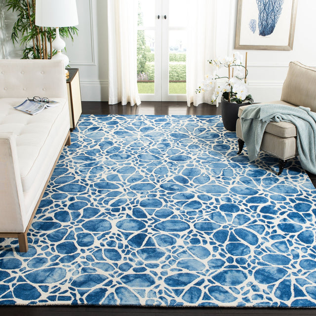 Safavieh Dip Dye Ddy307M Ivory/Blue Rug - Safavieh - ddy307m - 7r