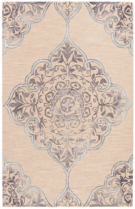Safavieh Dip Dye Ddy510A Beige / Blue Rugs - Safavieh - ddy510a - 2