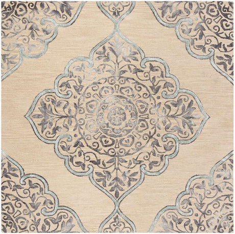 Safavieh Dip Dye Ddy510A Beige / Blue Rugs - Safavieh - ddy510a - 7sq