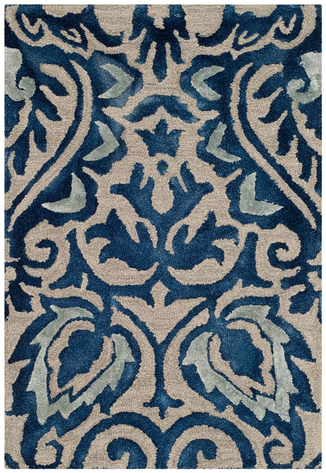 Safavieh Dip Dye Ddy511K Royal Blue / Beige Rugs - Safavieh - ddy511k - 7r