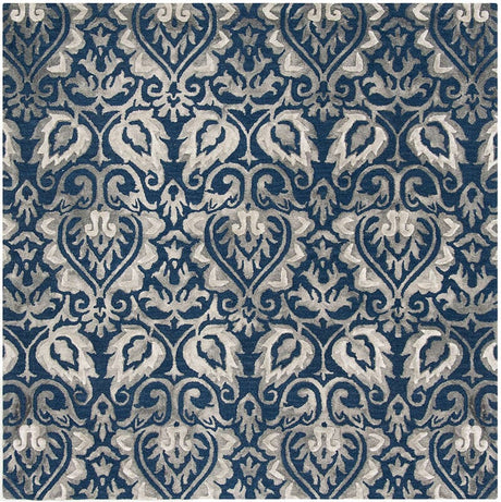 Safavieh Dip Dye Ddy511N Navy / Grey Rugs - Safavieh - ddy511n - 7sq