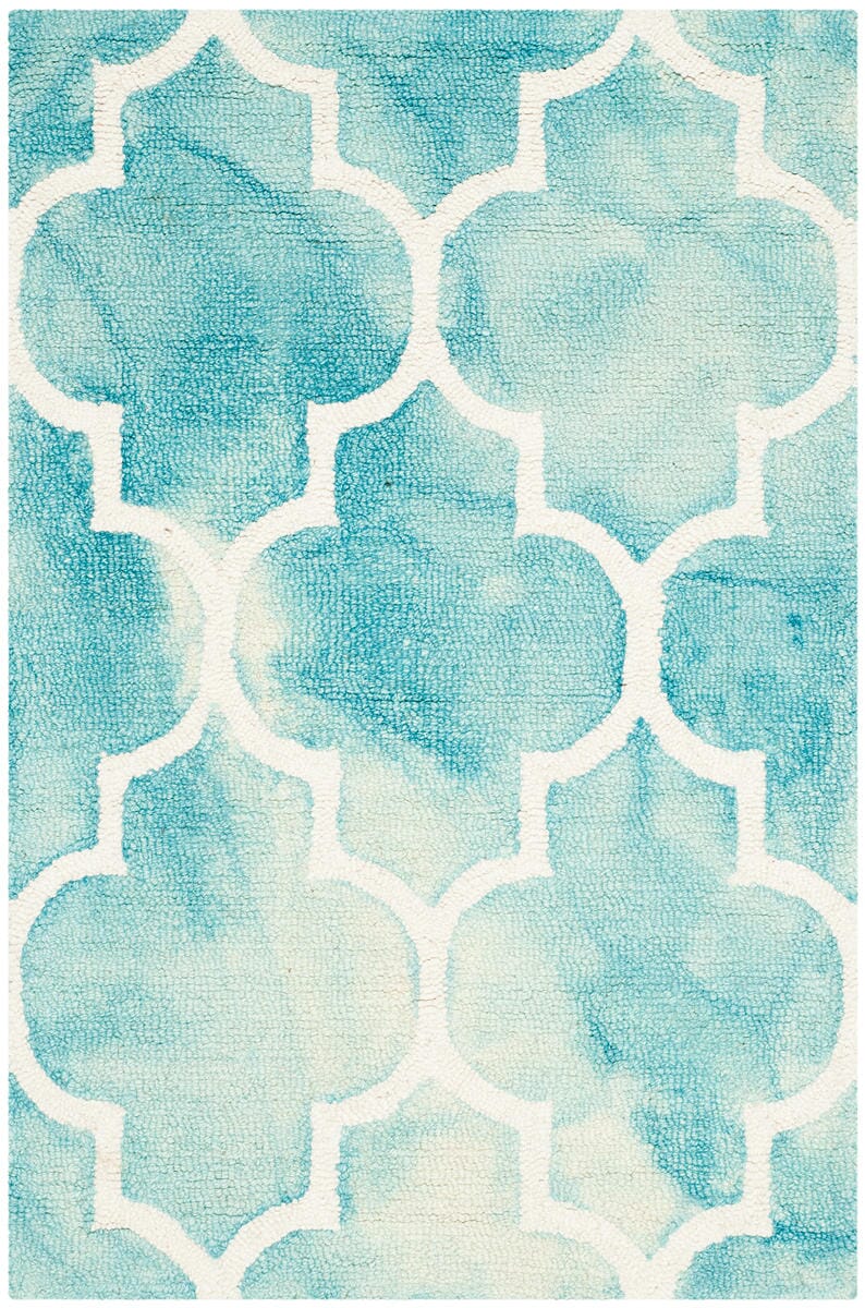 Safavieh Dip Dye Ddy535D Turquoise / Ivory Rugs - Safavieh - ddy535d - 7r