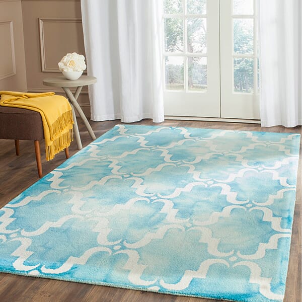 Safavieh Dip Dye Ddy536D Turquoise / Ivory Rugs - Safavieh - ddy536d - 2