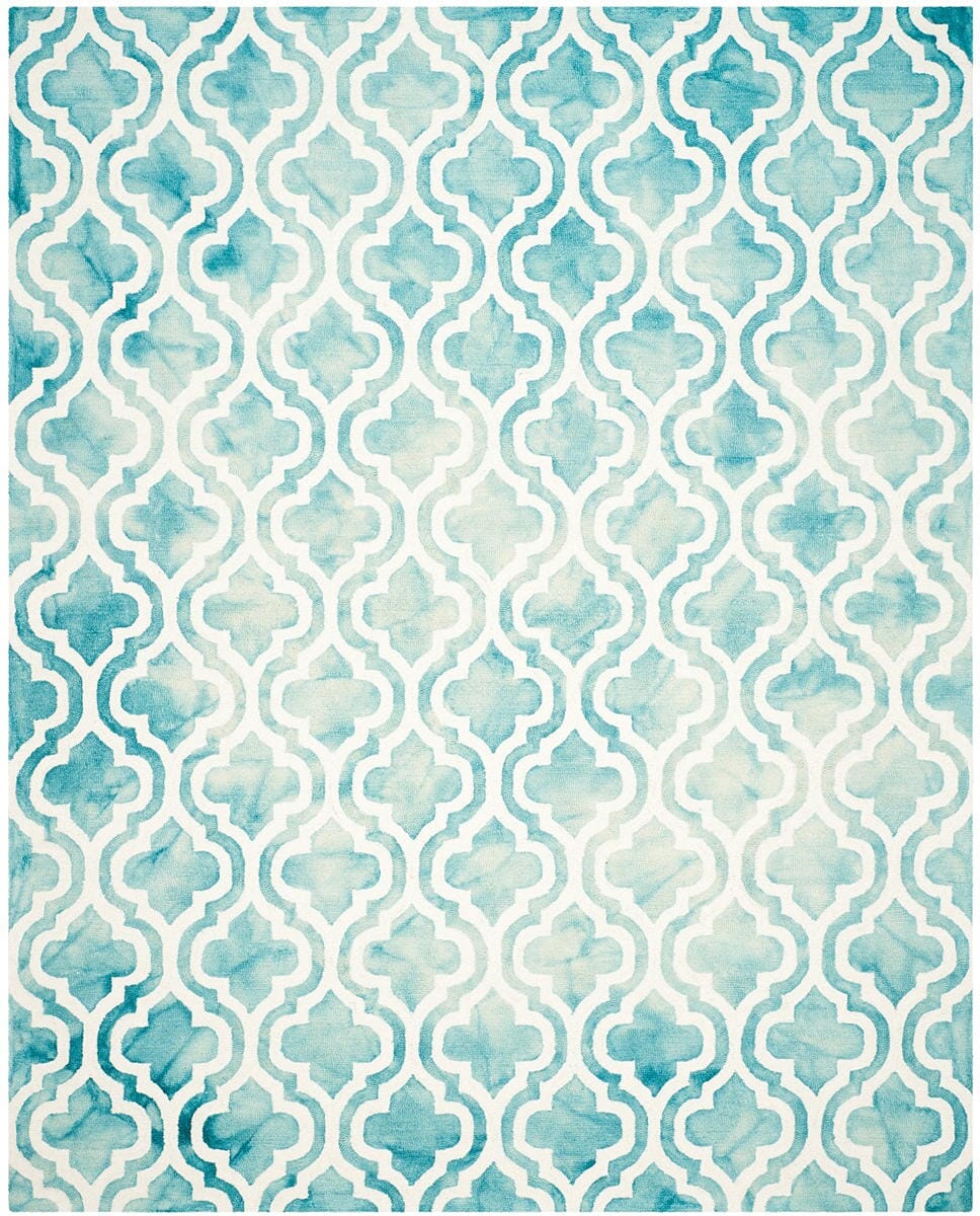 Safavieh Dip Dye Ddy537D Turquoise / Ivory Rugs - Safavieh - ddy537d - 7r