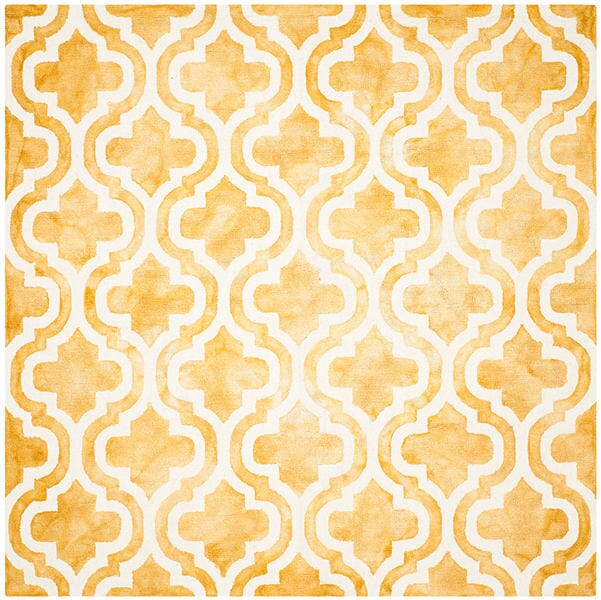 Safavieh Dip Dye Ddy537H Gold / Ivory Rugs - Safavieh - ddy537h - 7sq