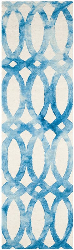 Safavieh Dip Dye Ddy675A Ivory / Blue Rugs - Safavieh - ddy675a - 26