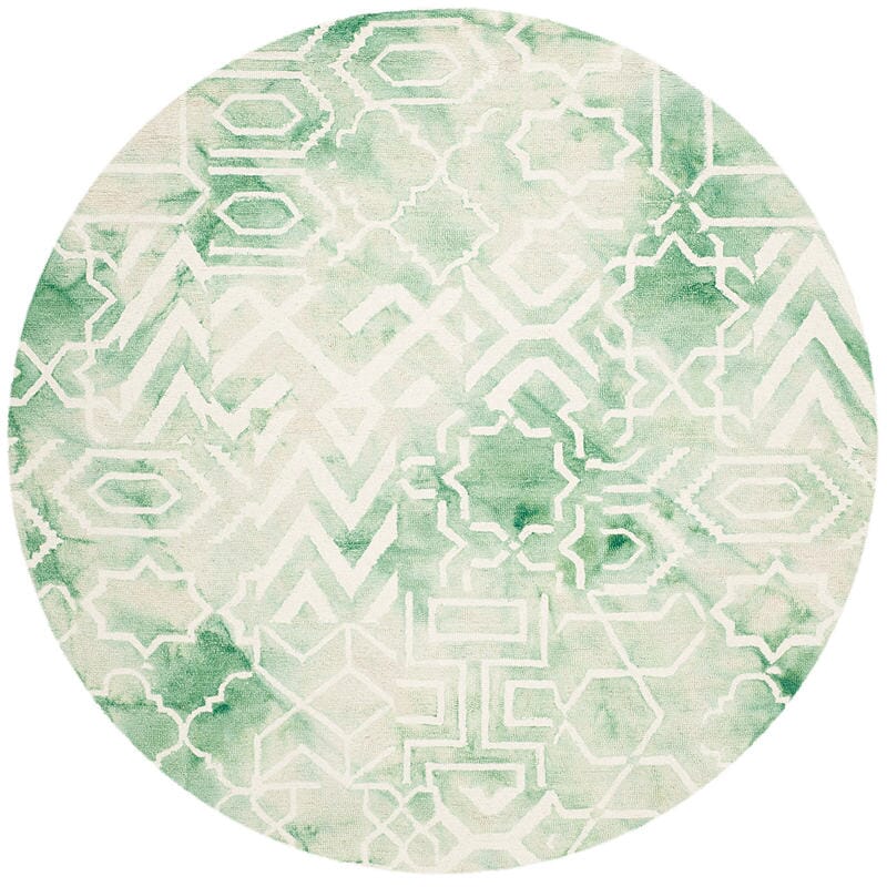 Safavieh Dip Dye Ddy678Q Green / Ivory Rugs - Safavieh - ddy678q - 5r