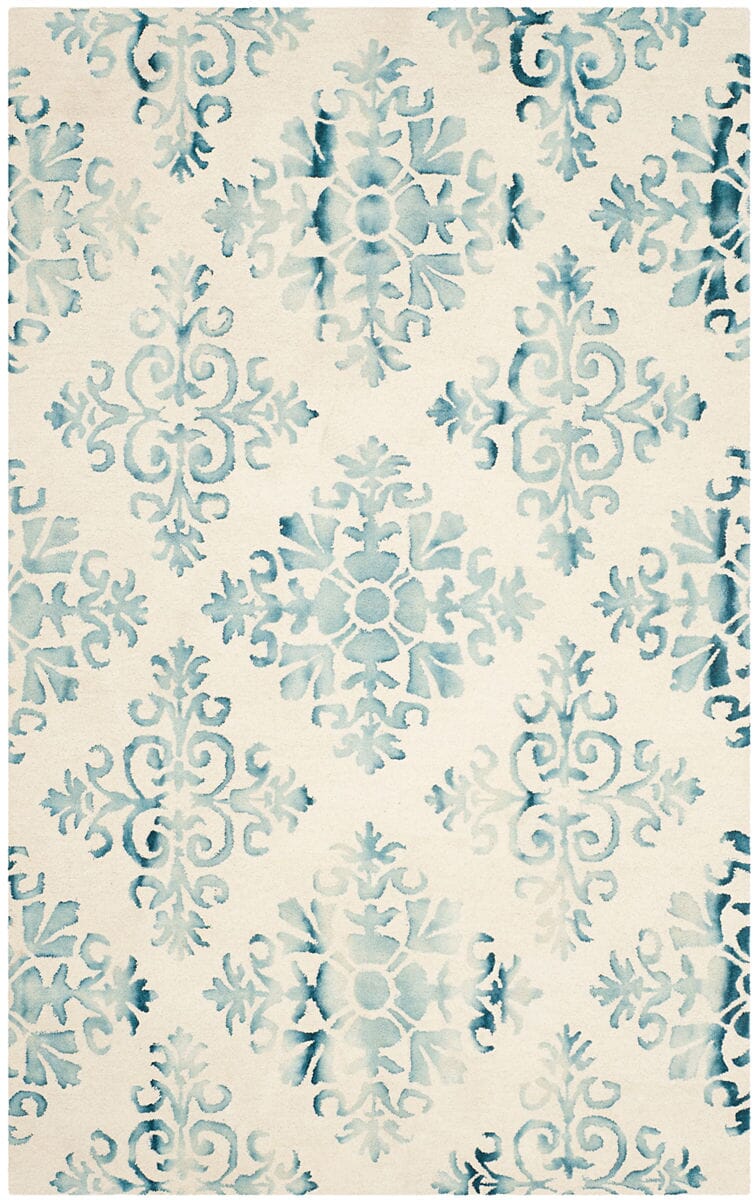 Safavieh Dip Dye Ddy720Q Ivory / Light Blue Rugs - Safavieh - ddy720q - 2