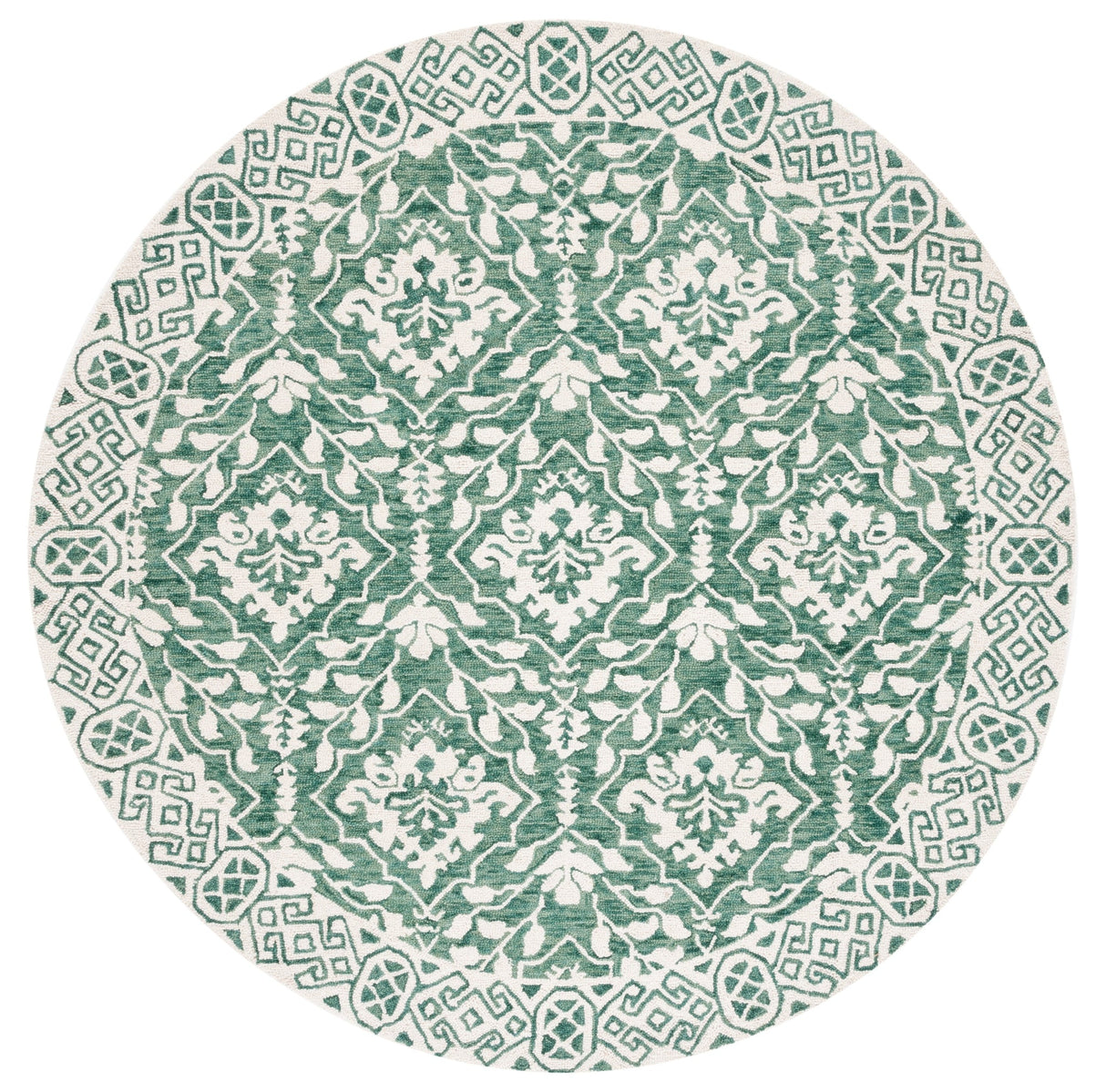 Safavieh Dip Dye Ddy901Y Dark Green/Ivory Rug - Safavieh - ddy901y - 7r