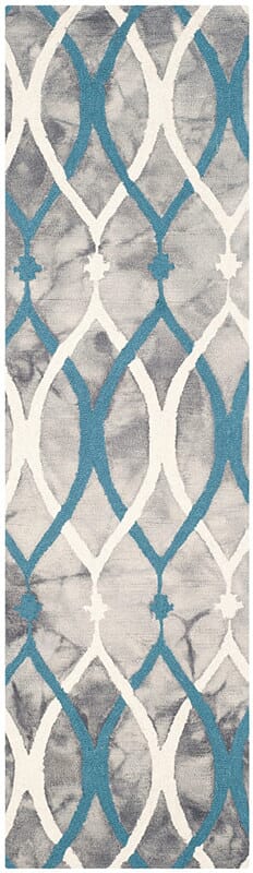 Safavieh Dip Dyed Ddy534J Grey / Ivory Blue Rugs - Safavieh - ddy534j - 26