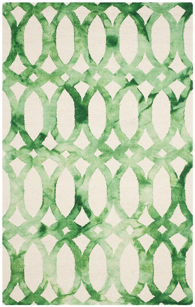 Safavieh Dip Dyed Ddy675B Ivory / Green Rugs - Safavieh - ddy675b - 2