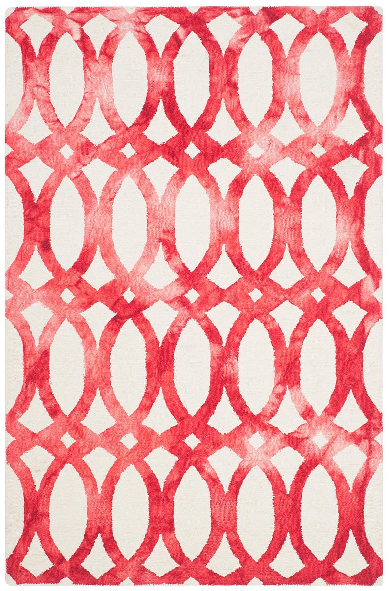 Safavieh Dip Dyed Ddy675C Ivory / Red Rugs - Safavieh - ddy675c - 2