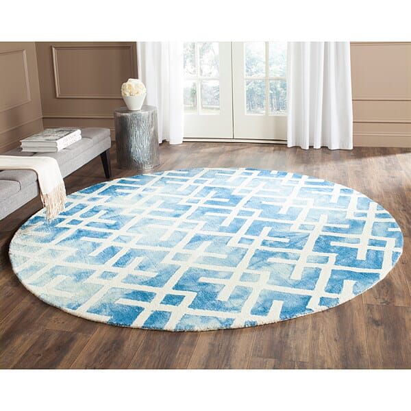 Safavieh Dip Dyed Ddy677G Blue / Ivory Rugs - Safavieh - ddy677g - 5sq