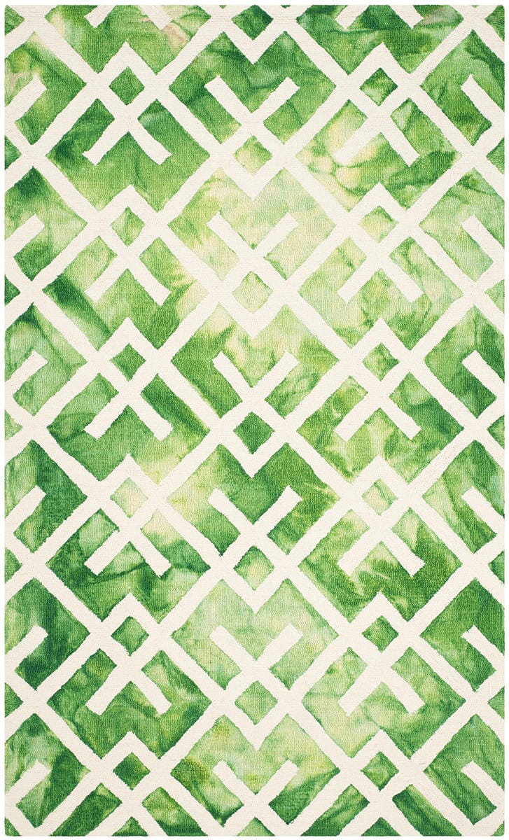 Safavieh Dip Dyed Ddy677Q Green / Ivory Rugs - Safavieh - ddy677q - 2