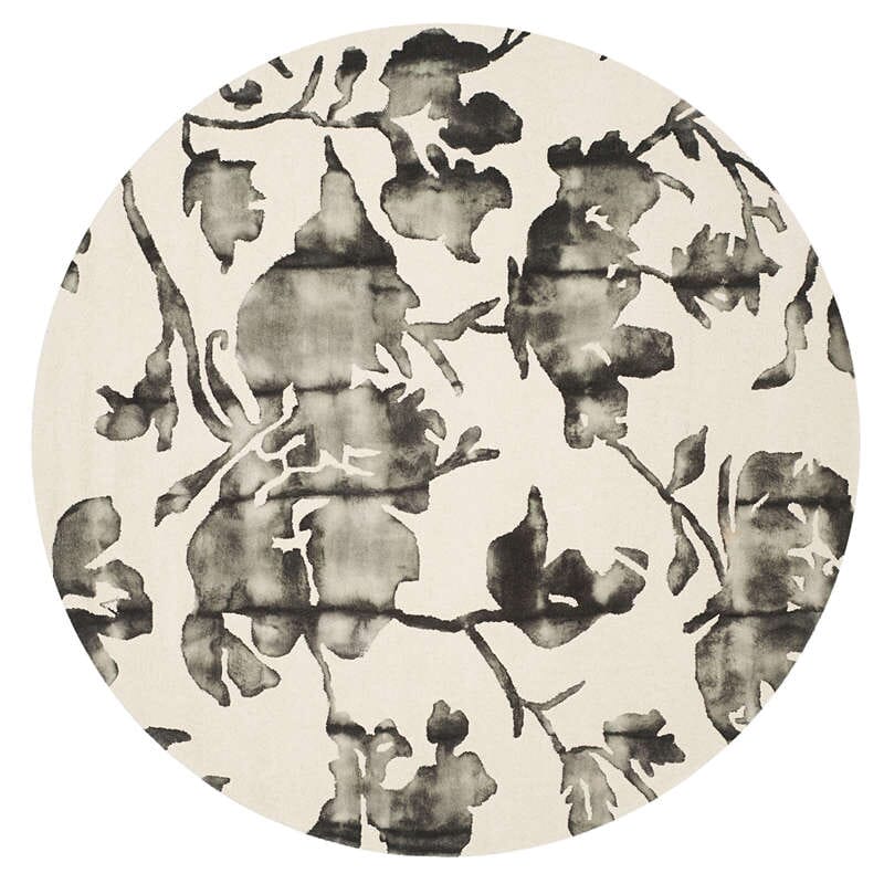 Safavieh Dip Dyed Ddy716D Ivory / Charcoal Rugs - Safavieh - ddy716d - 5r