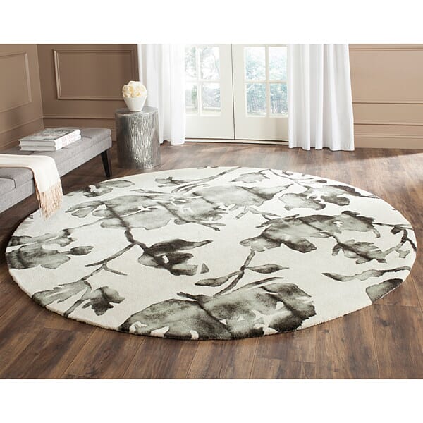 Safavieh Dip Dyed Ddy716D Ivory / Charcoal Rugs - Safavieh - ddy716d - 7sq