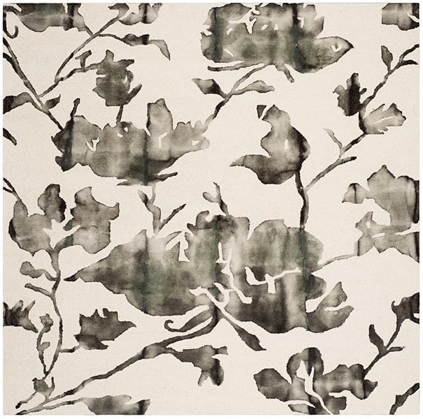 Safavieh Dip Dyed Ddy716D Ivory / Charcoal Rugs - Safavieh - ddy716d - 7sq