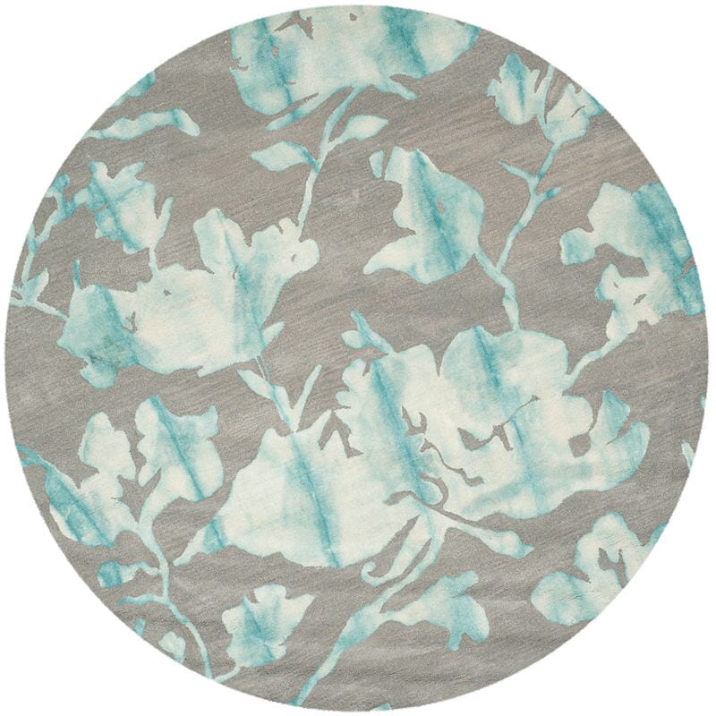 Safavieh Dip Dyed Ddy716L Grey / Turquoise Rugs - Safavieh - ddy716l - 7r