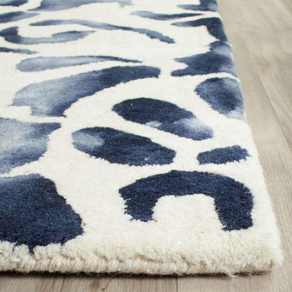Safavieh Dip Dyed Ddy719P Ivory / Navy Rugs - Safavieh - ddy719p - 2