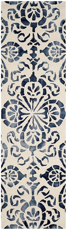 Safavieh Dip Dyed Ddy719P Ivory / Navy Rugs - Safavieh - ddy719p - 26