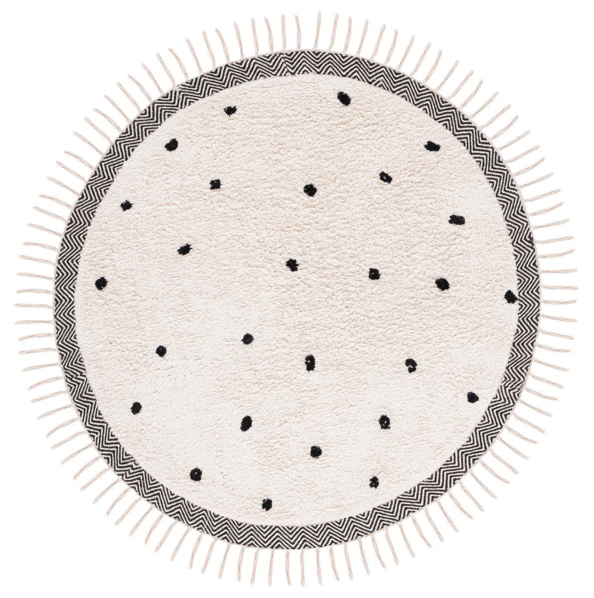 Safavieh Easy Care Ecr203Z Ivory/Black Rug - Safavieh - ecr203z - 3r