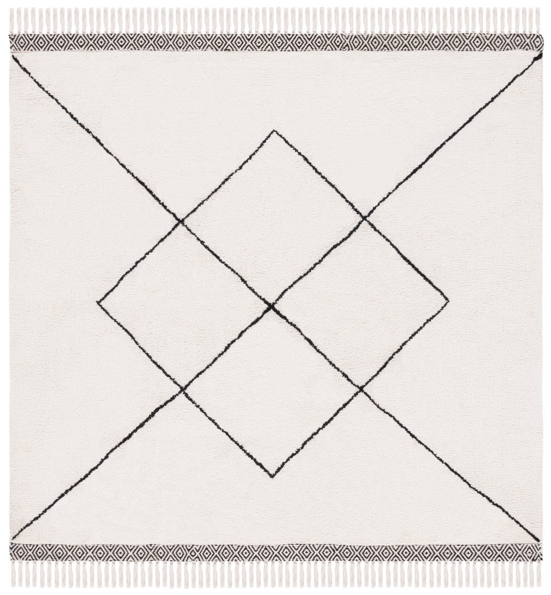 Safavieh Easy Care Ecr210A Ivory/Black Rug - Safavieh - ecr210a - 6r