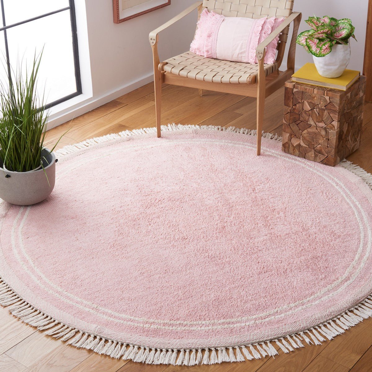 Safavieh Easy Care Ecr211U Pink/Ivory Rug - Safavieh - ecr211u - 6r