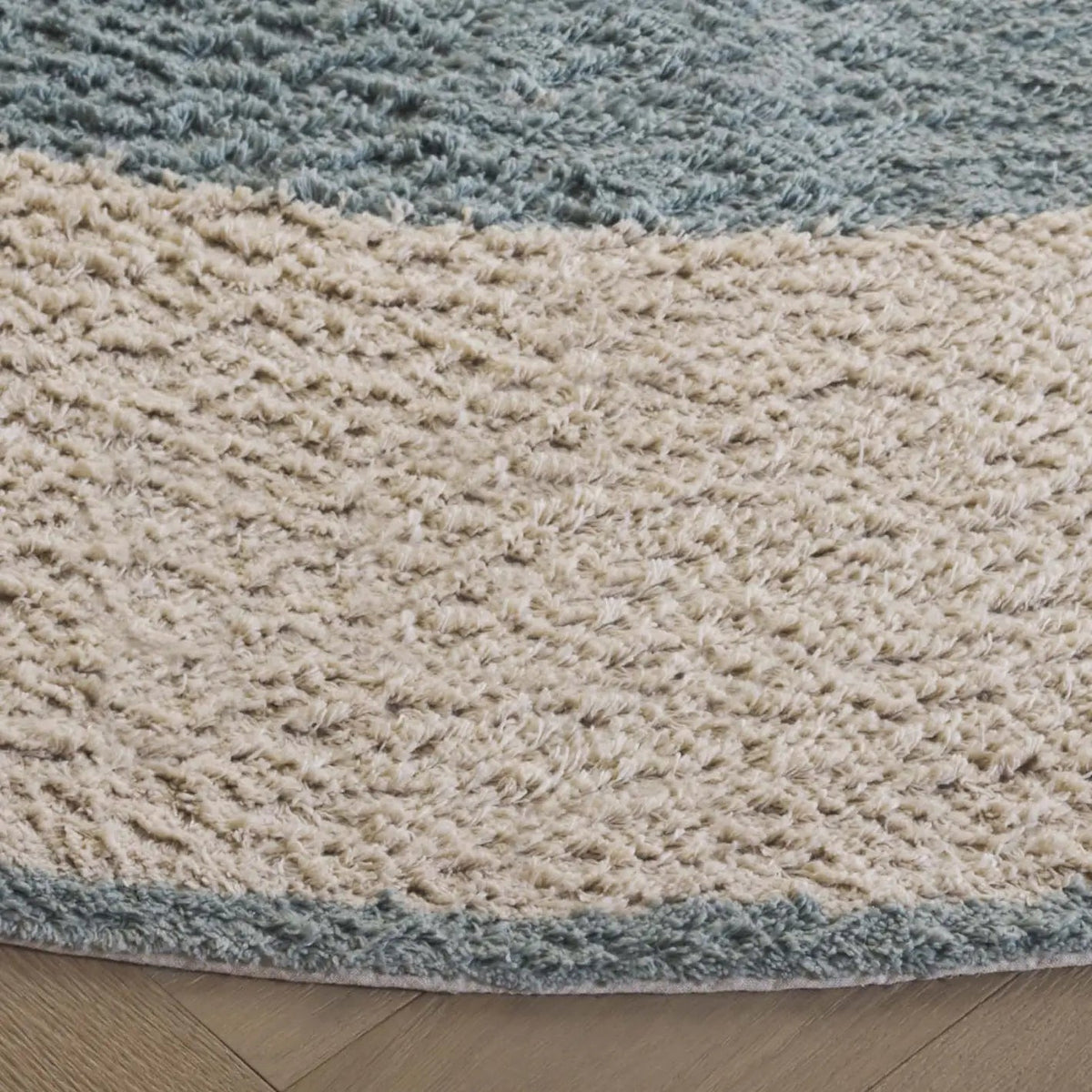 Safavieh Easy Care 5'-0" x 5'-0" Rug in Ivory / Turquoise