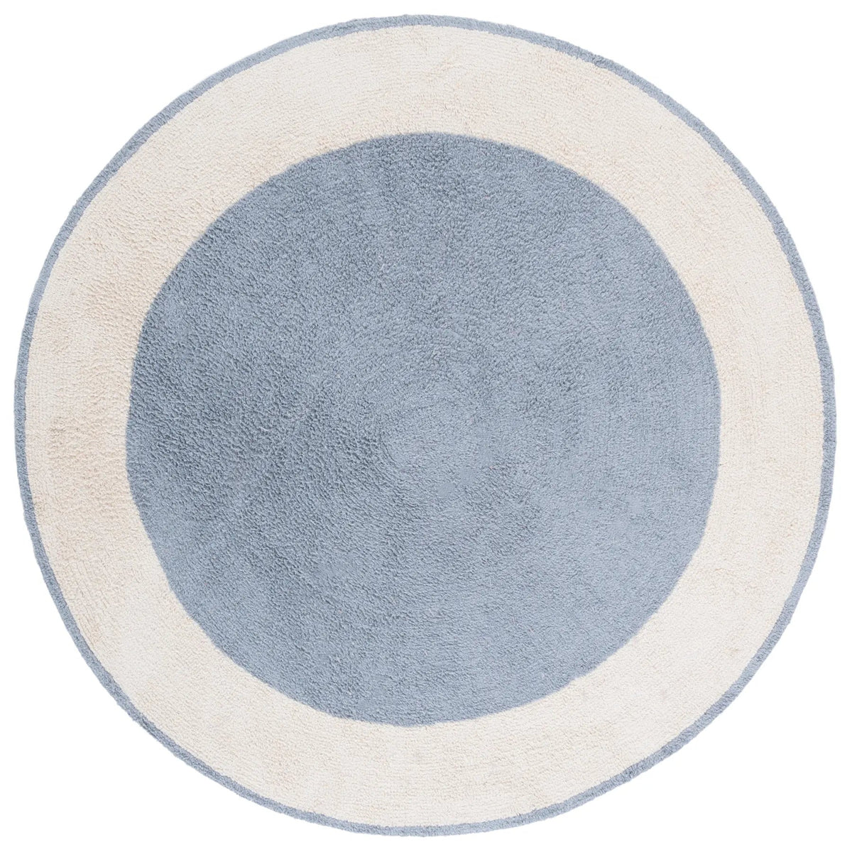 Safavieh Easy Care 5'-0" x 5'-0" Rug in Ivory / Blue