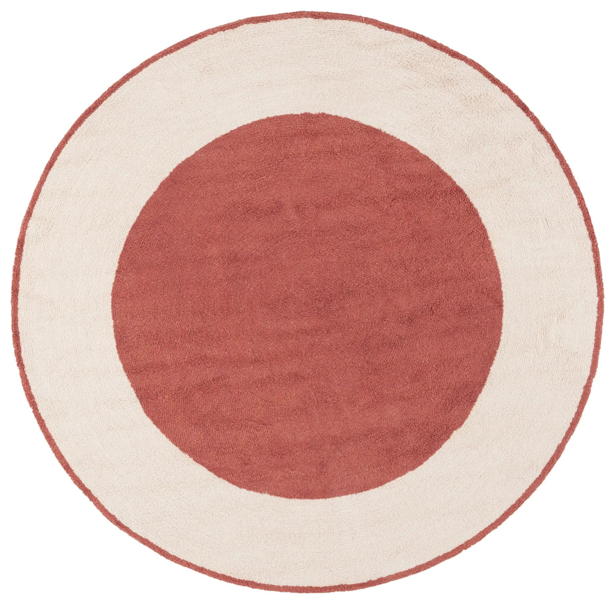 Safavieh Easy Care 6'-0" x 6'-0" Rug in Ivory / Rust