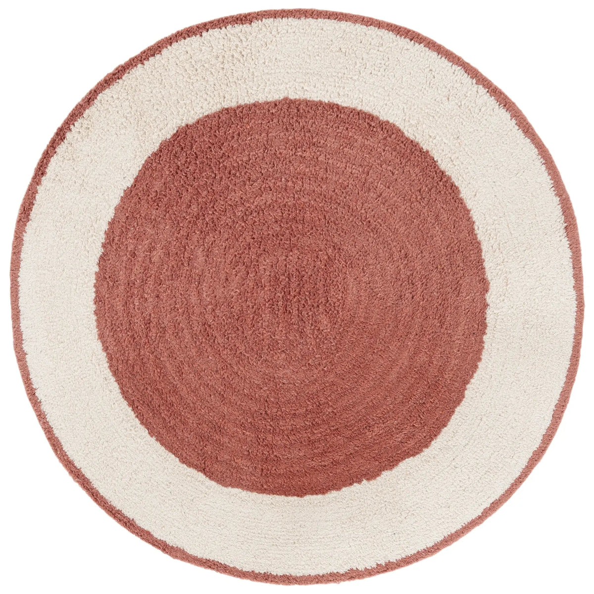 Safavieh Easy Care 3'-0" x 3'-0" Rug in Ivory / Rust